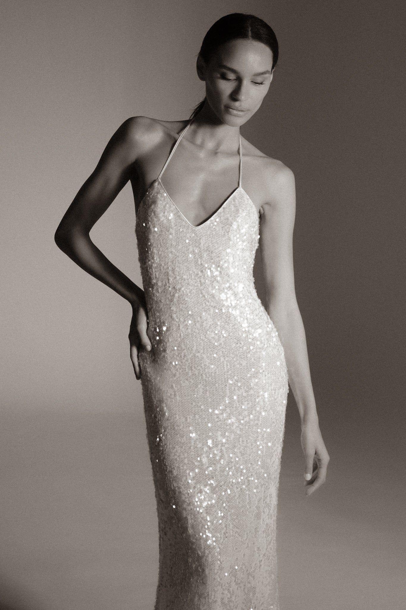 MIZU DRESS / WHITE PAILLETTES *pre-order september 20th