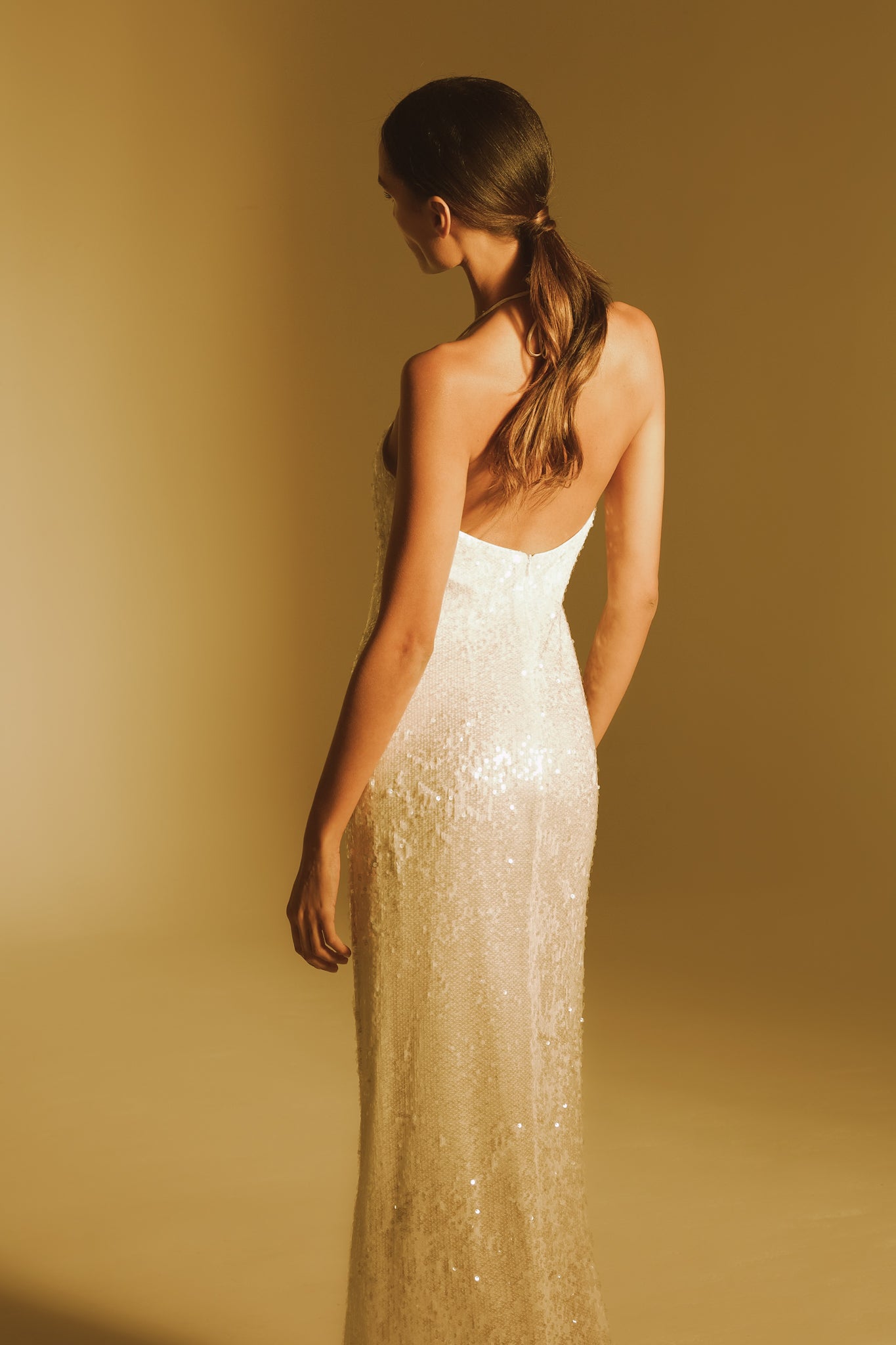MIZU DRESS / WHITE PAILLETTES *pre-order september 20th