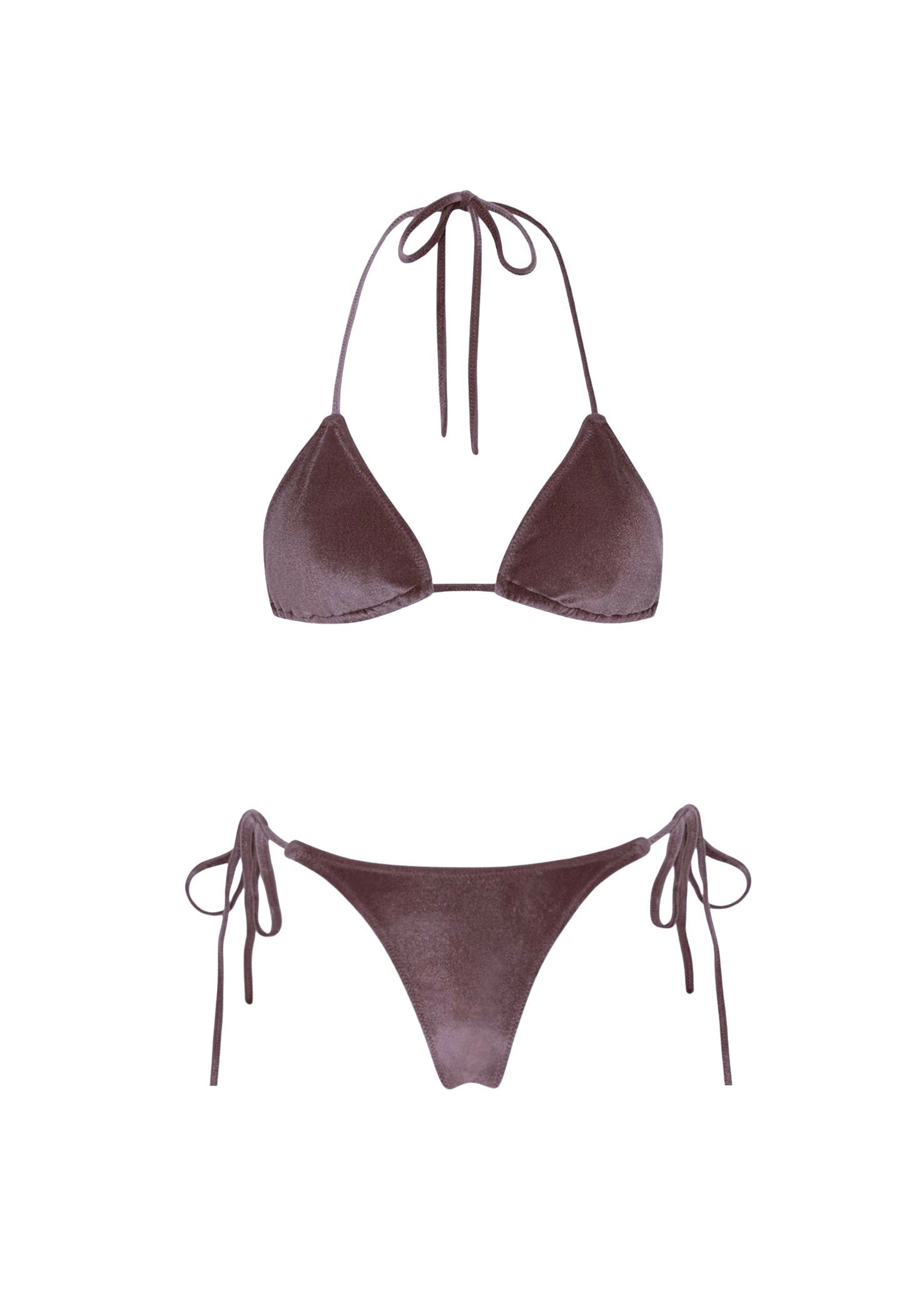 BAHARI Taupe Velvet
